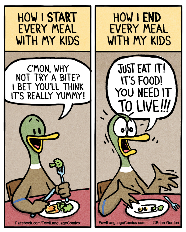 Meals With My Kids - Fowl Language Comics