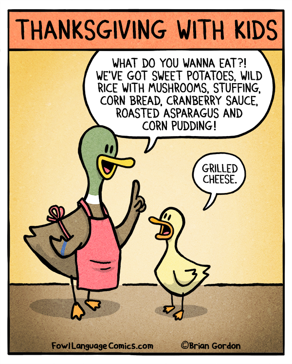 Thanksgiving With Kids - Fowl Language Comics