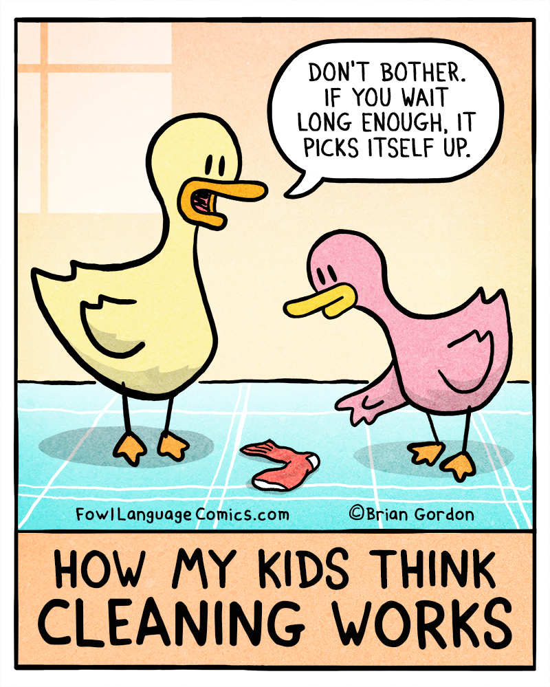 How Cleaning Works - Fowl Language Comics